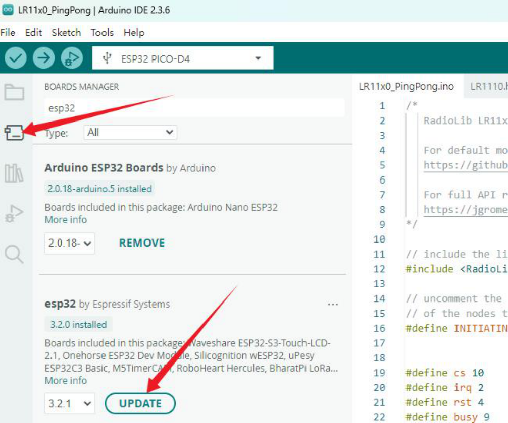 Практическое руководство по реализации LoRa-связи точка-точка между модулем LoRa1120 и ESP32 - 4