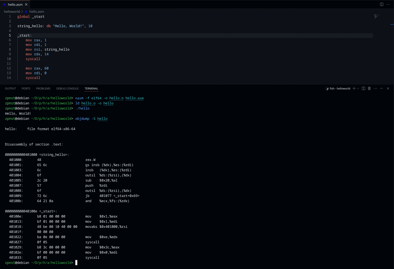 Ассемблер: рассматриваем каждый байт «Hello, World!». Как на самом деле работают программы на уровне процессора и ОС - 11