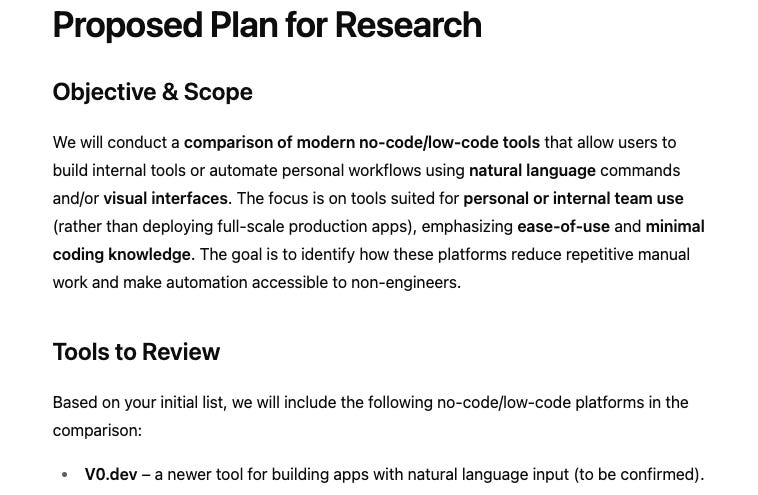 Фрагмент плана исследования от ChatGPT