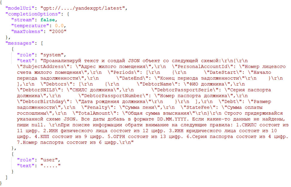 Пример запроса с инструкцией, которая оказалась наиболее эффективной 