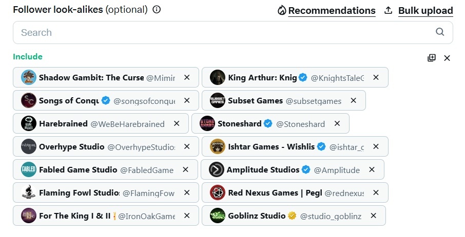 Вот так выглядят Handles в настройках группы  