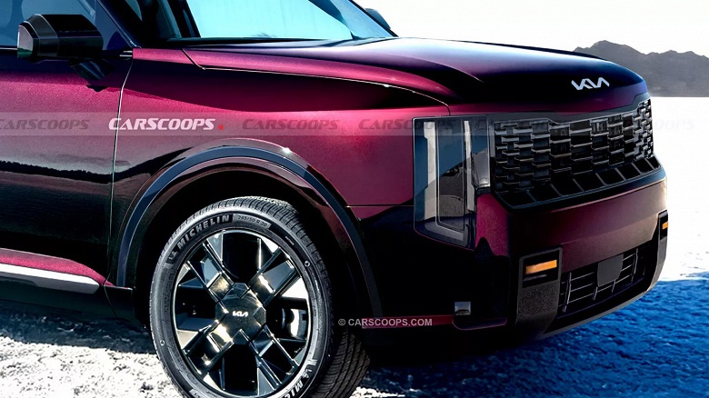 Большой внедорожник Kia Telluride 2026 обновится: новый дизайн и моторы объемом 2,5 и 3,5 литра