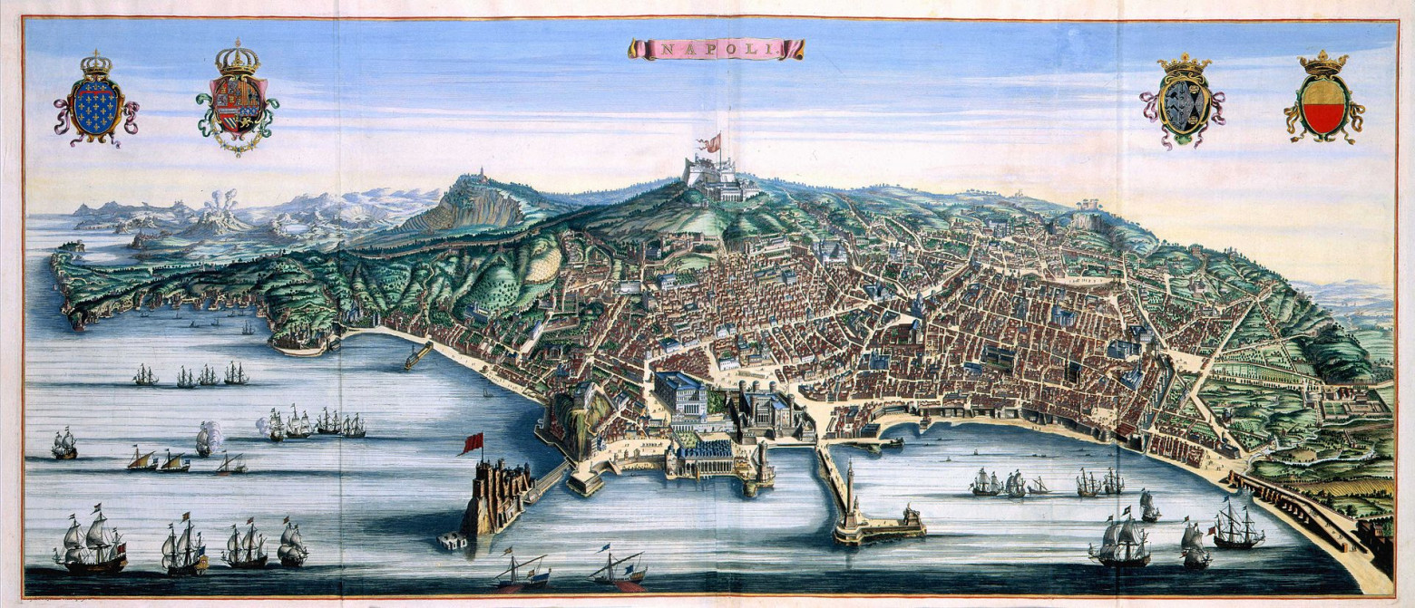 Неаполь, родина пиццы, в XVII веке — тогда он был одним из крупнейших портовых городов Средиземного моря