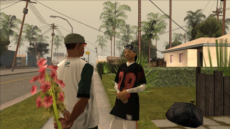 Первая подружка Си Джея в GTA San Andreas. Источник.