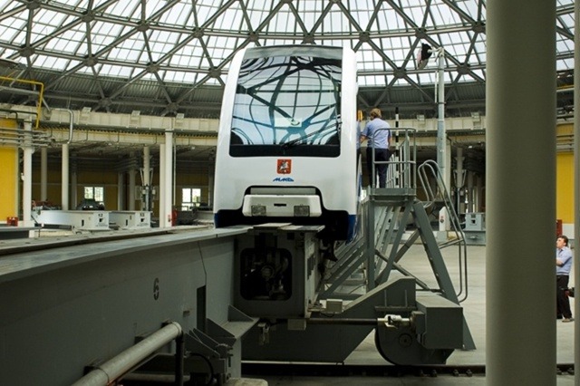 Монорельс на развороте