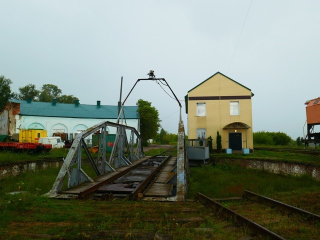 Классический поворотный круг в депо «Кашира», используется путейцами