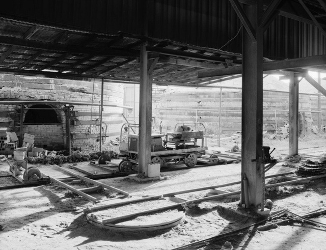 Поворотный круг перед печью для обжига кирпича. Медина Каунти, Огайо, США, 1967 г.