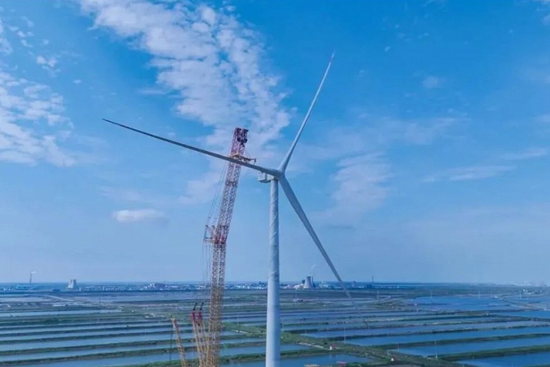 Построена крупнейшая в мире морская ветроустановка высотой 200 м и мощностью 26 мегаватт
