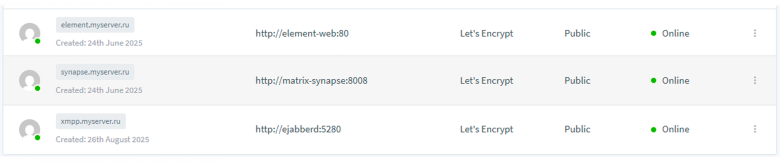 Как я замену MAX'у искал, или «Matrix и XMPP на своем сервере для самых маленьких» - 14