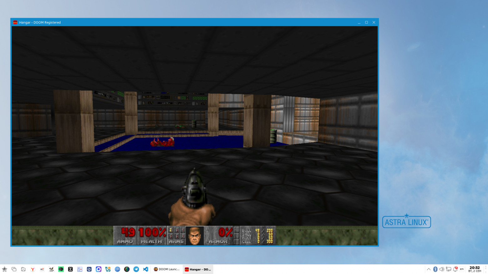 Классический DOOM, но запущен на современном нативном open source движке GZDoom