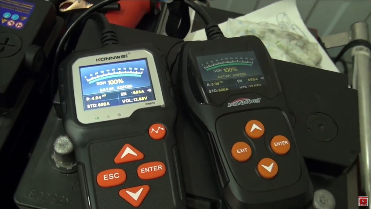 Konnwei KW650 — продвинутый прибор для экспресс-диагностики автомобильных аккумуляторов и бортовой сети - 4