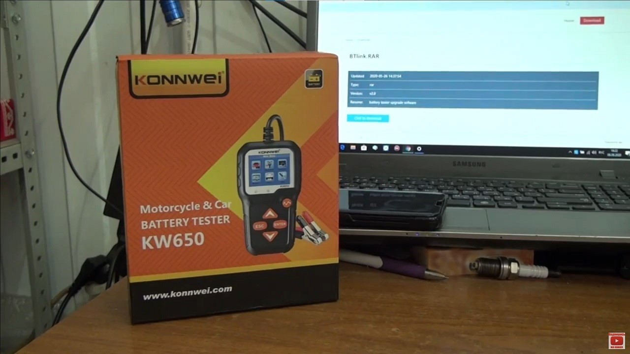 Konnwei KW650 — продвинутый прибор для экспресс-диагностики автомобильных аккумуляторов и бортовой сети - 1