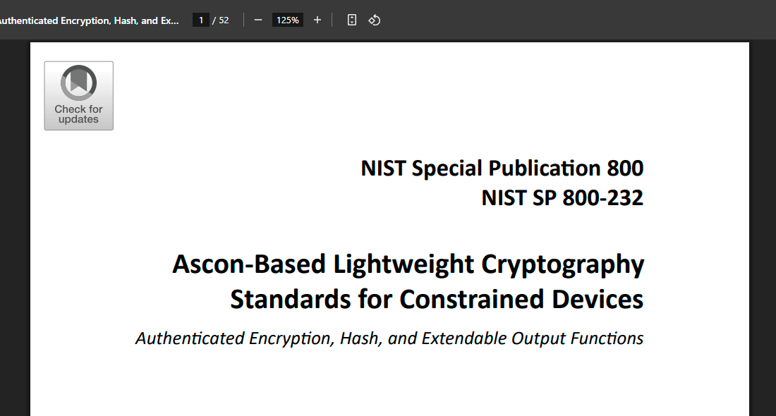 NIST утвердил стандарт облегчённой криптографии для встроенных устройств - 2