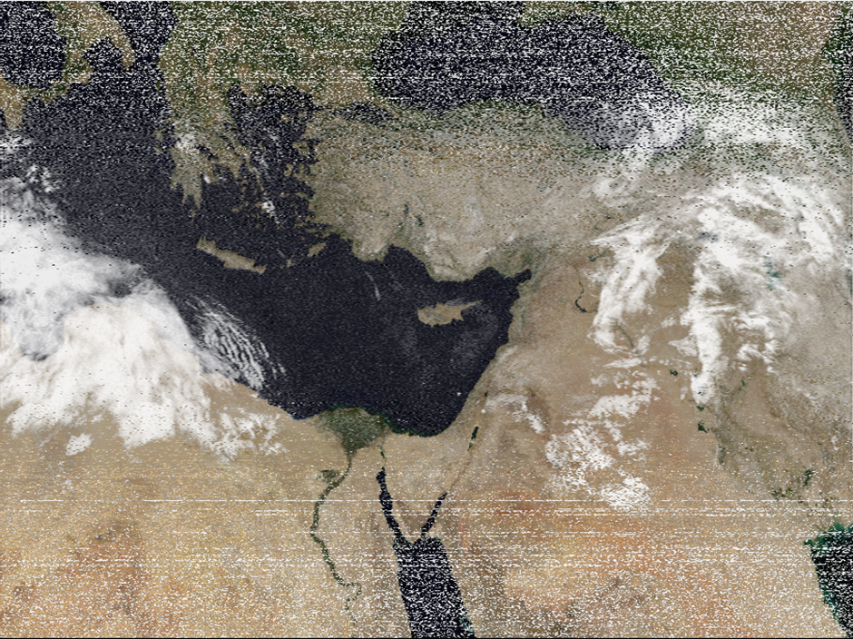 Средиземное море, NOAA-19 (20 апреля 2025)