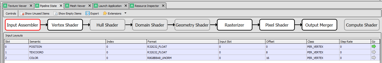 Этапы, которые были пропущены, визуально задизейблены