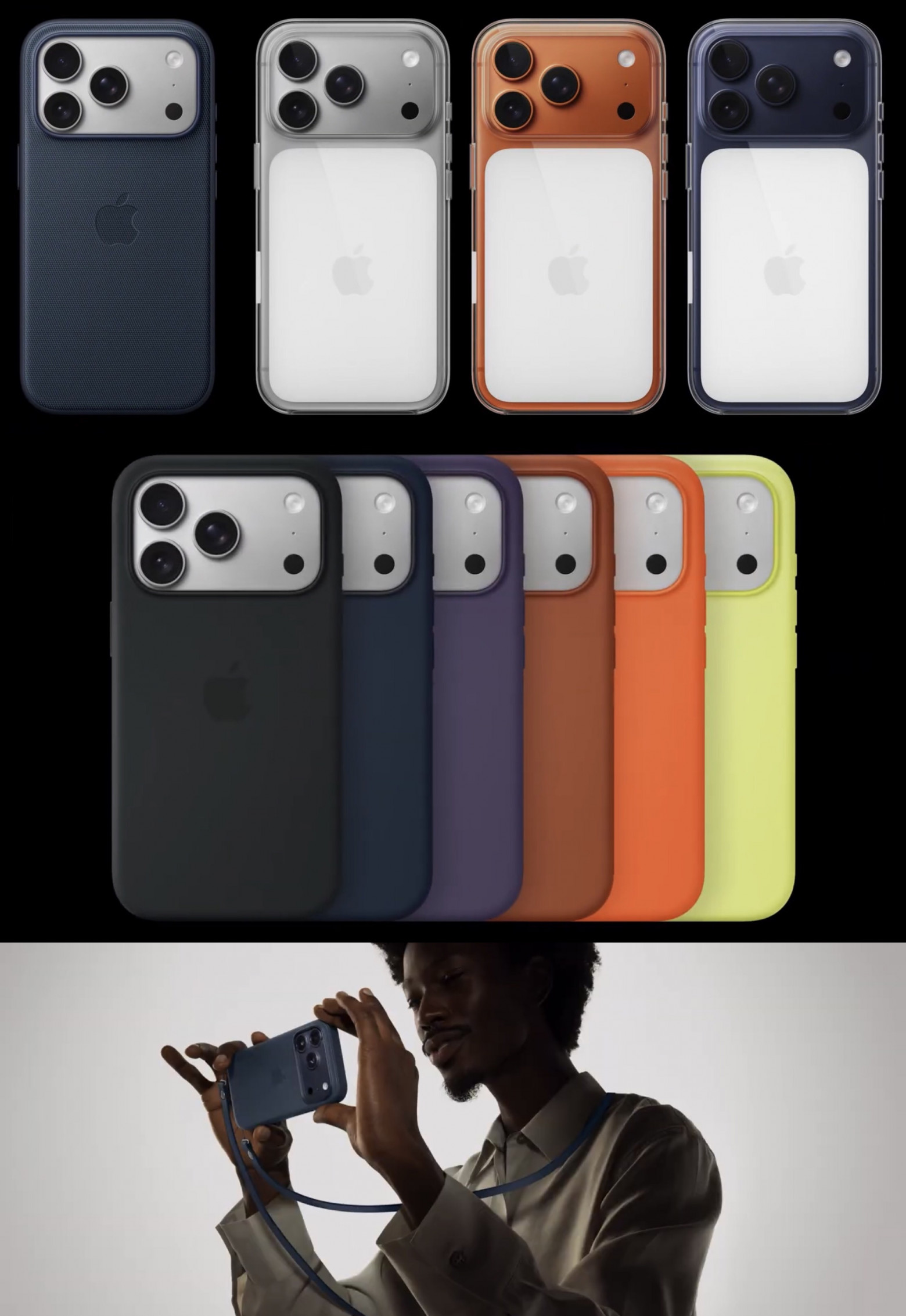 Новые аксессуары для iPhone 17 Pro. Со всеми чехлами совместим новый ремешок через плечо