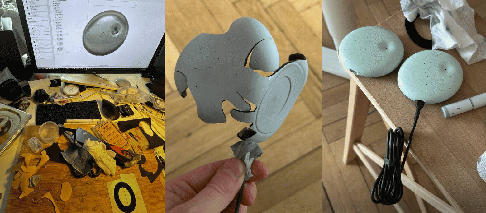 Работа над первым прототипом. На фото 2 из-за разности напряжений после сушки модель разорвало и вывернуло Работа над первым прототипом. На фото 2 из-за разности напряжений после сушки модель разорвало и вывернуло