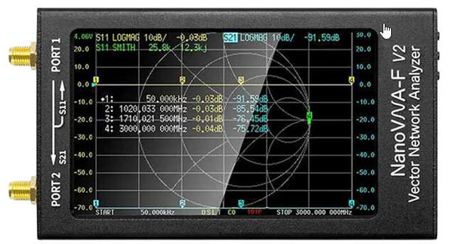 Рис. 23. Векторный анализатор цепей NanoVNA-F V2