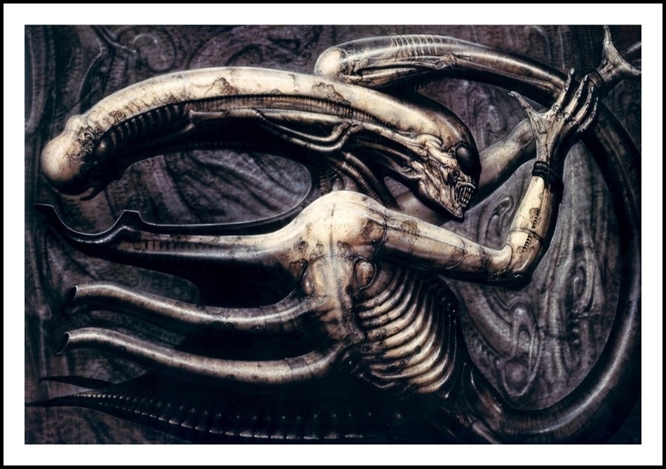 Рисунок 1976 года «НЕКРОНОМ IV», послуживший прототипом «Чужого»