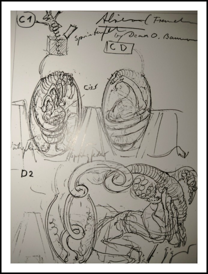 Зарисовки Гигера, послужившие основой