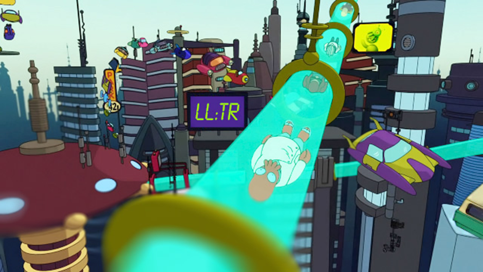 Профессор Зойдберг смиренно добирается до пункта назначения (Futurama, 1999 – н.в.)