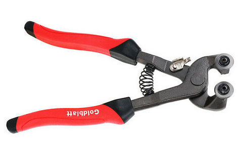 Фото 1.2. Типичные кусачки (щипцы) с твердосплавными колёсиками, для мозаичной смальты, но стекло раскалывают тоже отлично