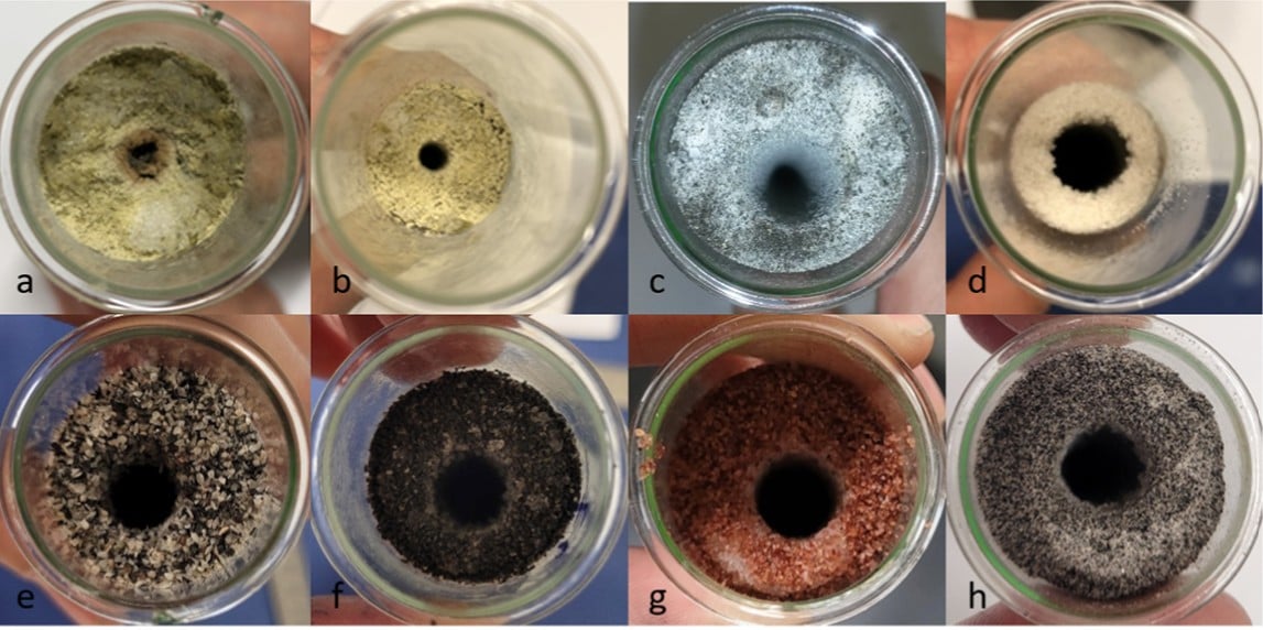 Некоторые из отверстий, созданных лазером. Credit: M. Koßagk et al