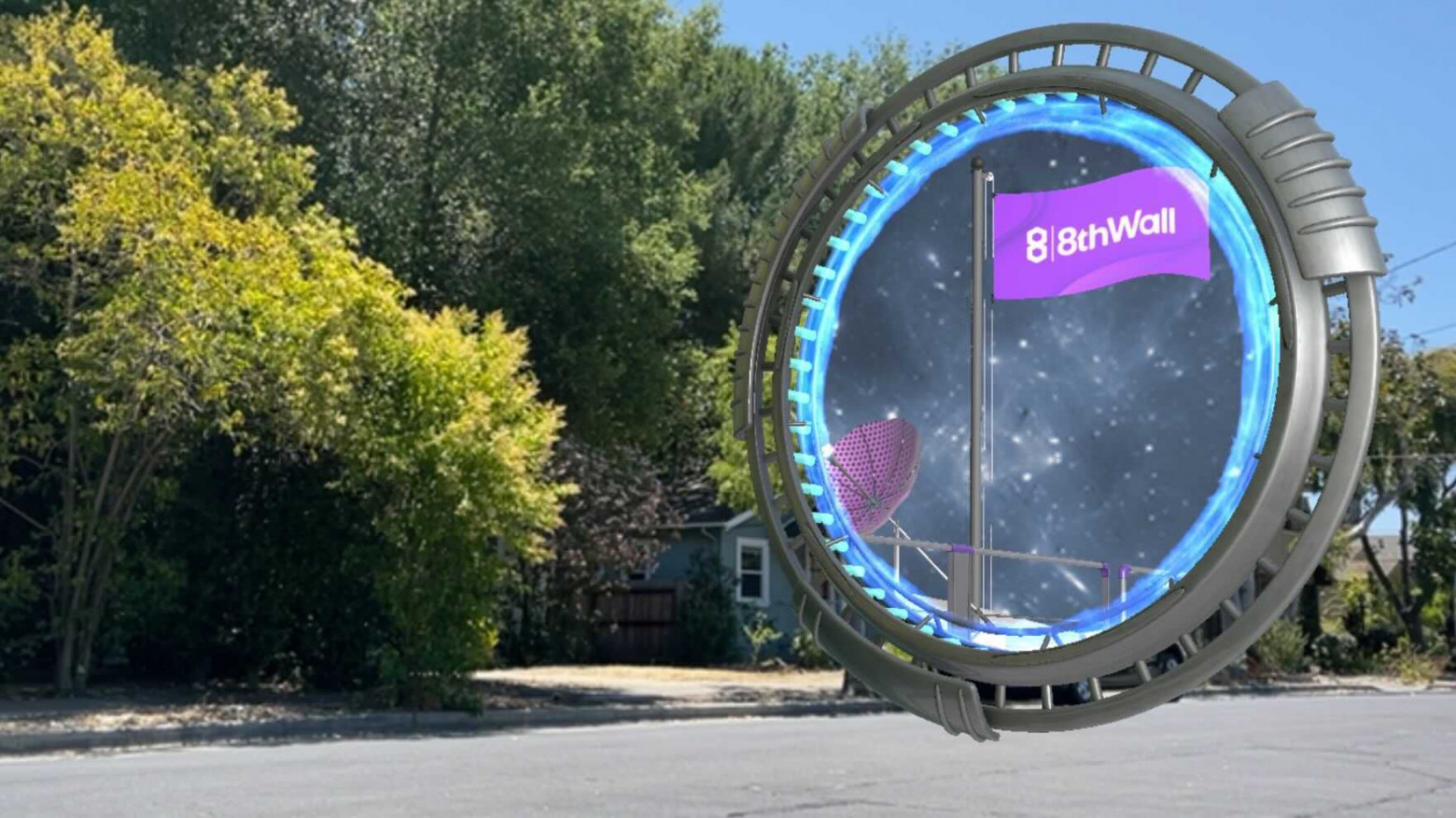 8th wall позволял делать AR-порталы