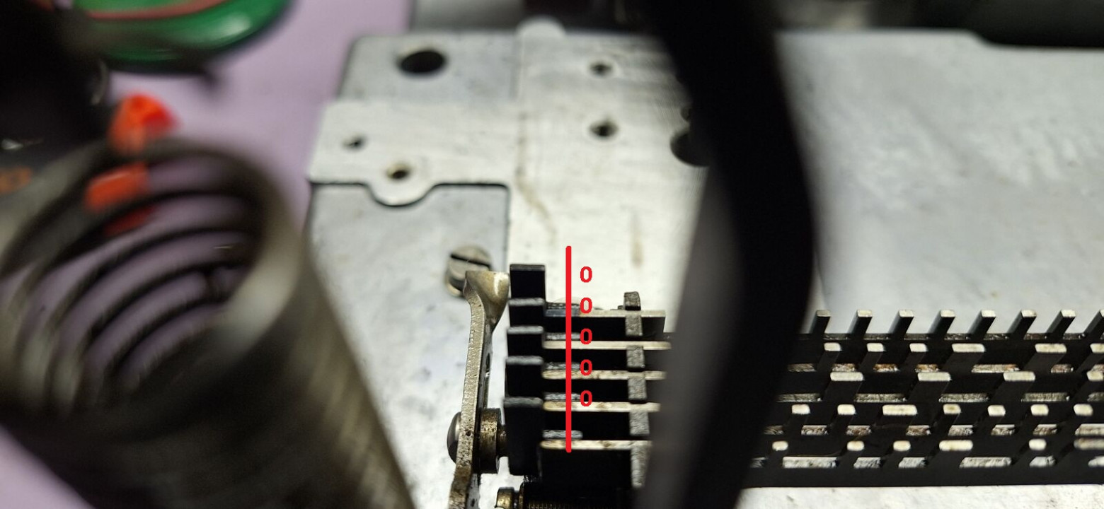 Ламели в положении 00000