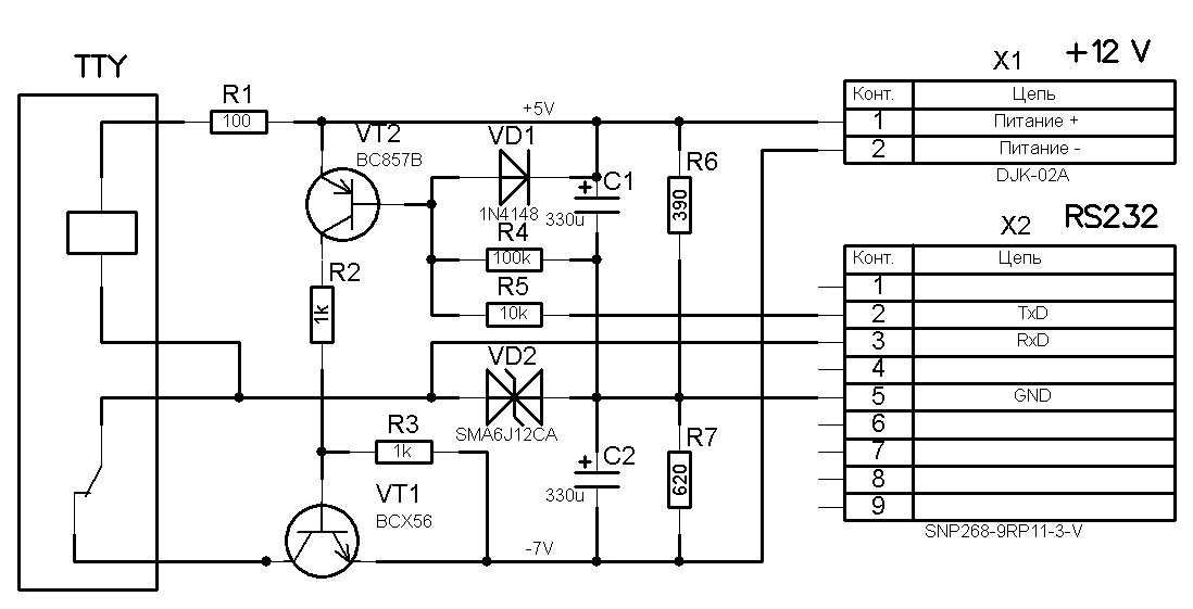 Снова переделан усилитель тока. Сигнал приемника также берется со средней точки.