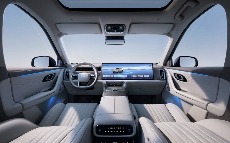 Убийца Li Auto L9 от Geely. Представлен флагманский кроссовер Geely Galaxy M9: автопилот, 6 мест, максимальное оснащение, 870 л.с. и 1300 км на баке бензина за 238,8 тыс. юаней (2,8 млн рублей)