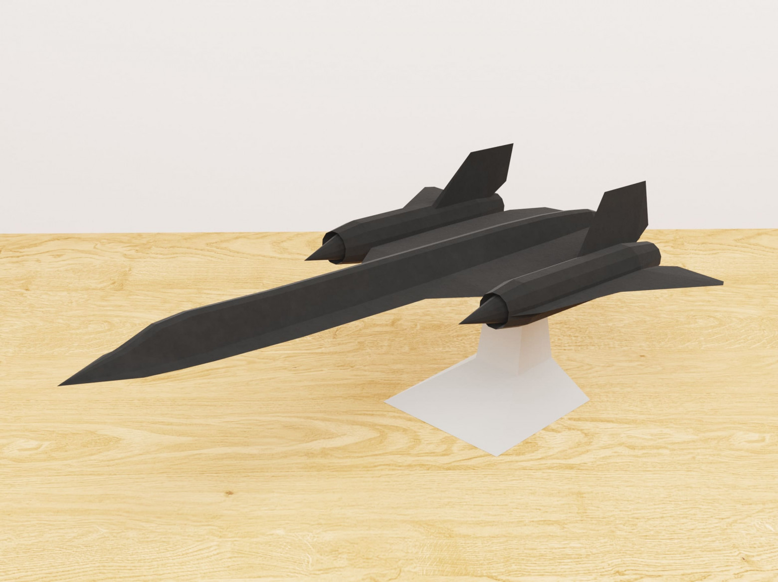 3D-моделирование из бумаги - 26 Blender isometric-view rendering of final mesh.