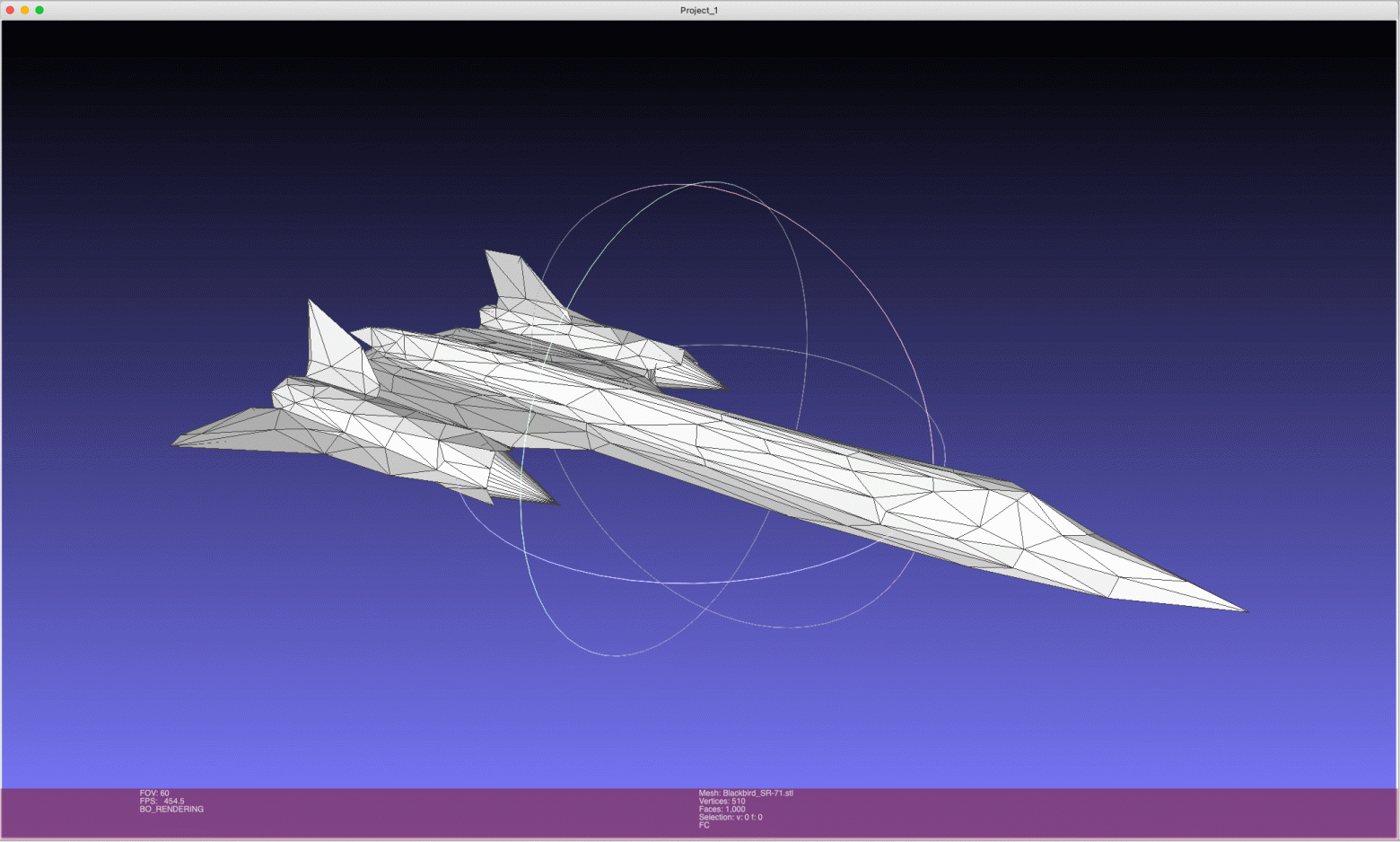 3D-моделирование из бумаги - 5 Result of mesh decimation in Meshlab