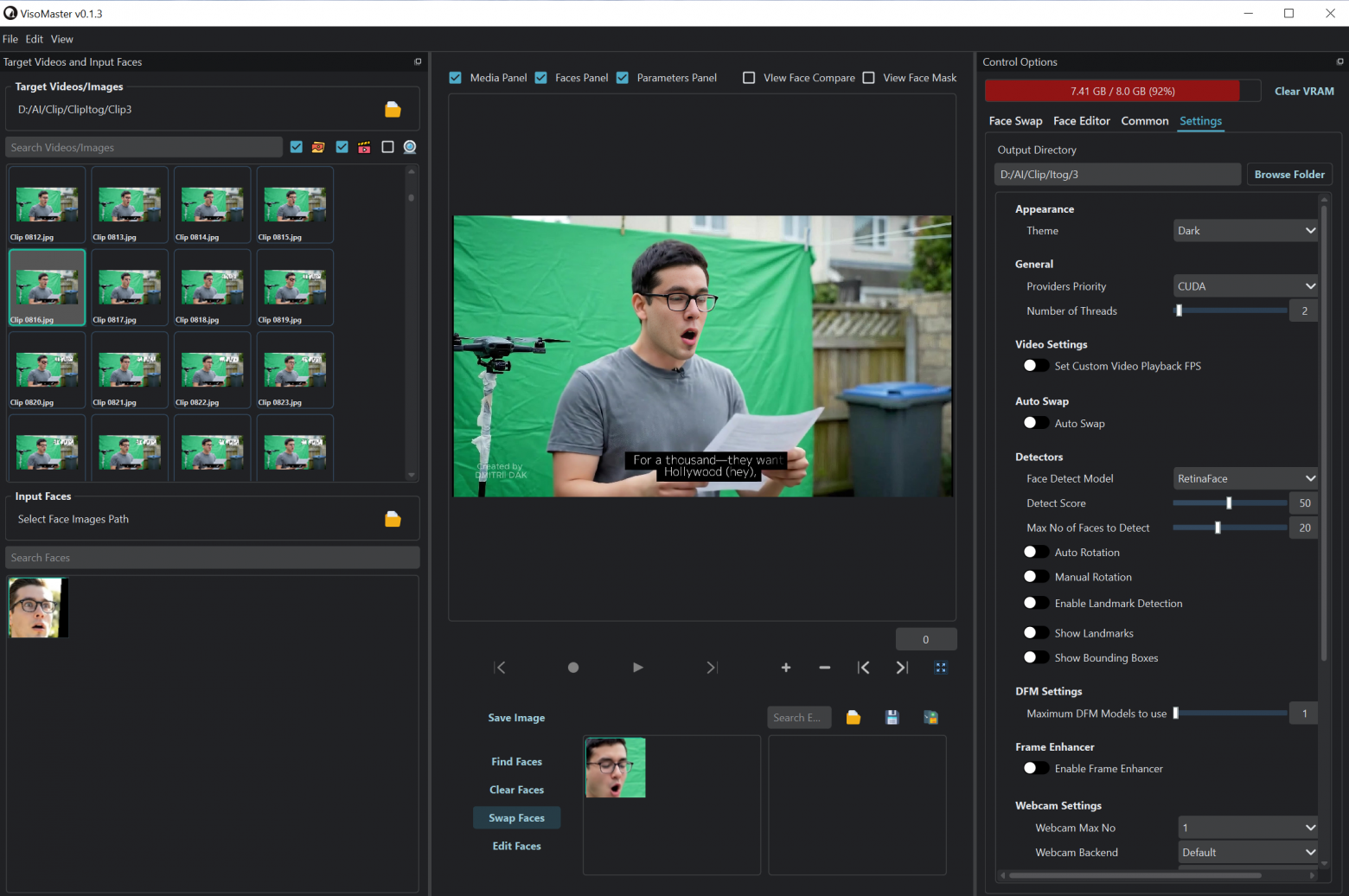 Viso Master - замена лица
