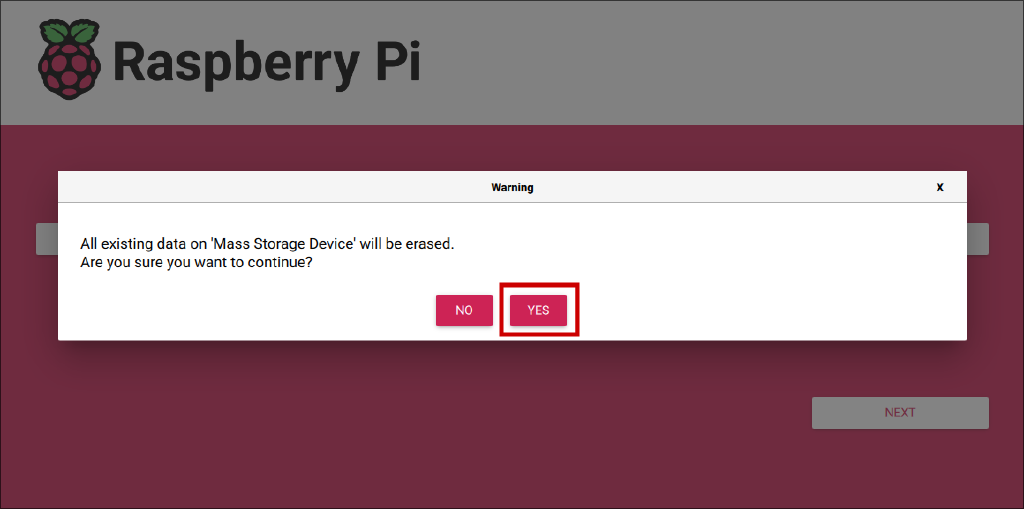 Подтвердите запись образа