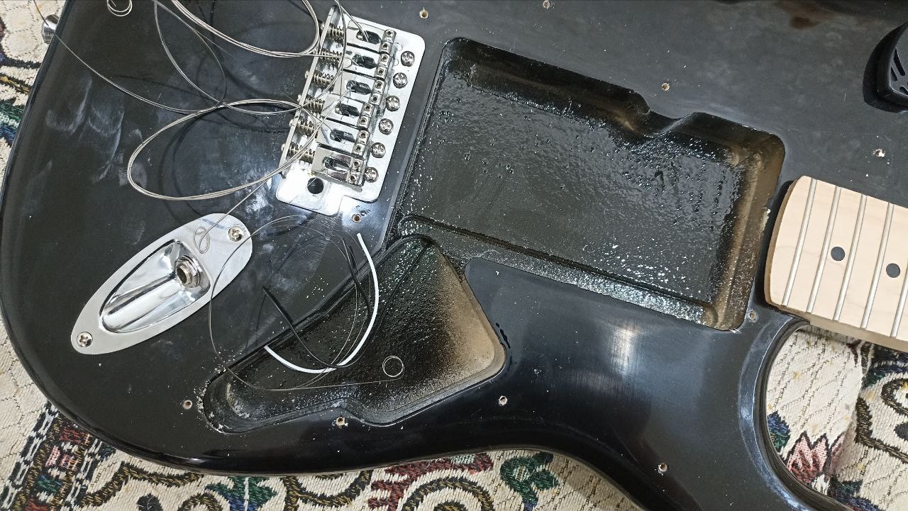 Установка бриджевого хамбакера на дешёвый стратокастер - 24 Установка бриджевого хамбакера на дешёвый стратокастер - 24