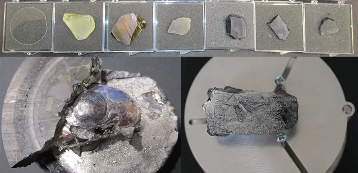  Такие материалы, как железо, кремний, стекло и керамика, извлекаются из нашего реактора электролиза расплавленного реголита (MRE). Credit: Blue Origin