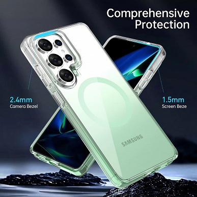 Samsung Galaxy S26 Pro, Galaxy S26 Edge и Galaxy S26 Ultra показали на новых рендерах в чехлах с поддержкой магнитной беспроводной зарядки - 6 Samsung Galaxy S26 Pro, Galaxy S26 Edge и Galaxy S26 Ultra показали на новых рендерах в чехлах с поддержкой магнитной беспроводной зарядки