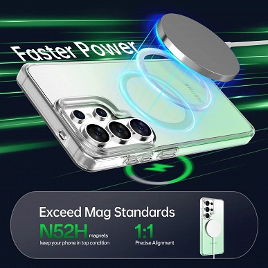 Samsung Galaxy S26 Pro, Galaxy S26 Edge и Galaxy S26 Ultra показали на новых рендерах в чехлах с поддержкой магнитной беспроводной зарядки - 7 Samsung Galaxy S26 Pro, Galaxy S26 Edge и Galaxy S26 Ultra показали на новых рендерах в чехлах с поддержкой магнитной беспроводной зарядки