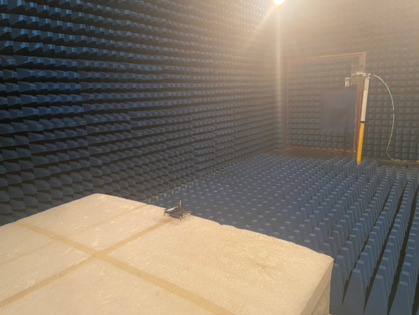 Испытания на излучение на месте в диапазоне частот от 30 МГц до 1 ГГц