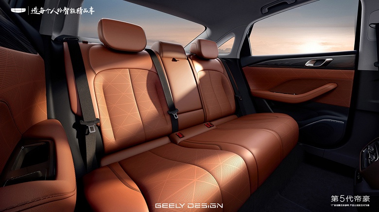 Бюджетный Geely Emgrand перешел на совершенно другой уровень. Опубликованы фото салона нового Emgrand