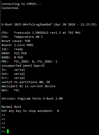 Переход в командный режим загрузки