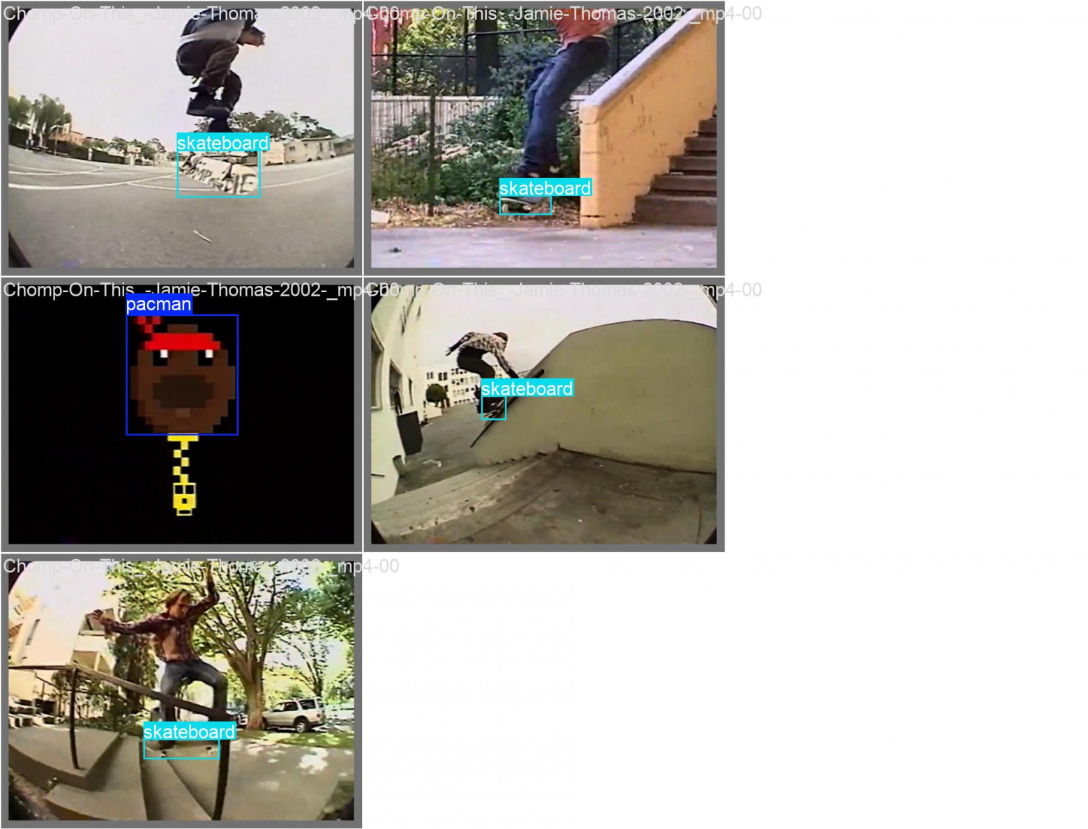 Доски и Пакман задетектировались на валидации