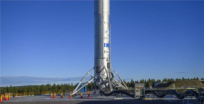 Европейский прототип многоразовой ракеты Themis установлен на стартовой площадке в Швеции