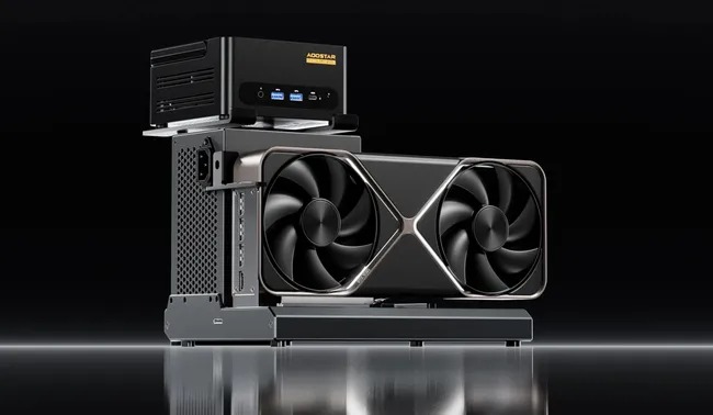 Представлен eGPU-док Aoostar EG01 с креплением для мини-ПК и поддержкой Thunderbolt 5