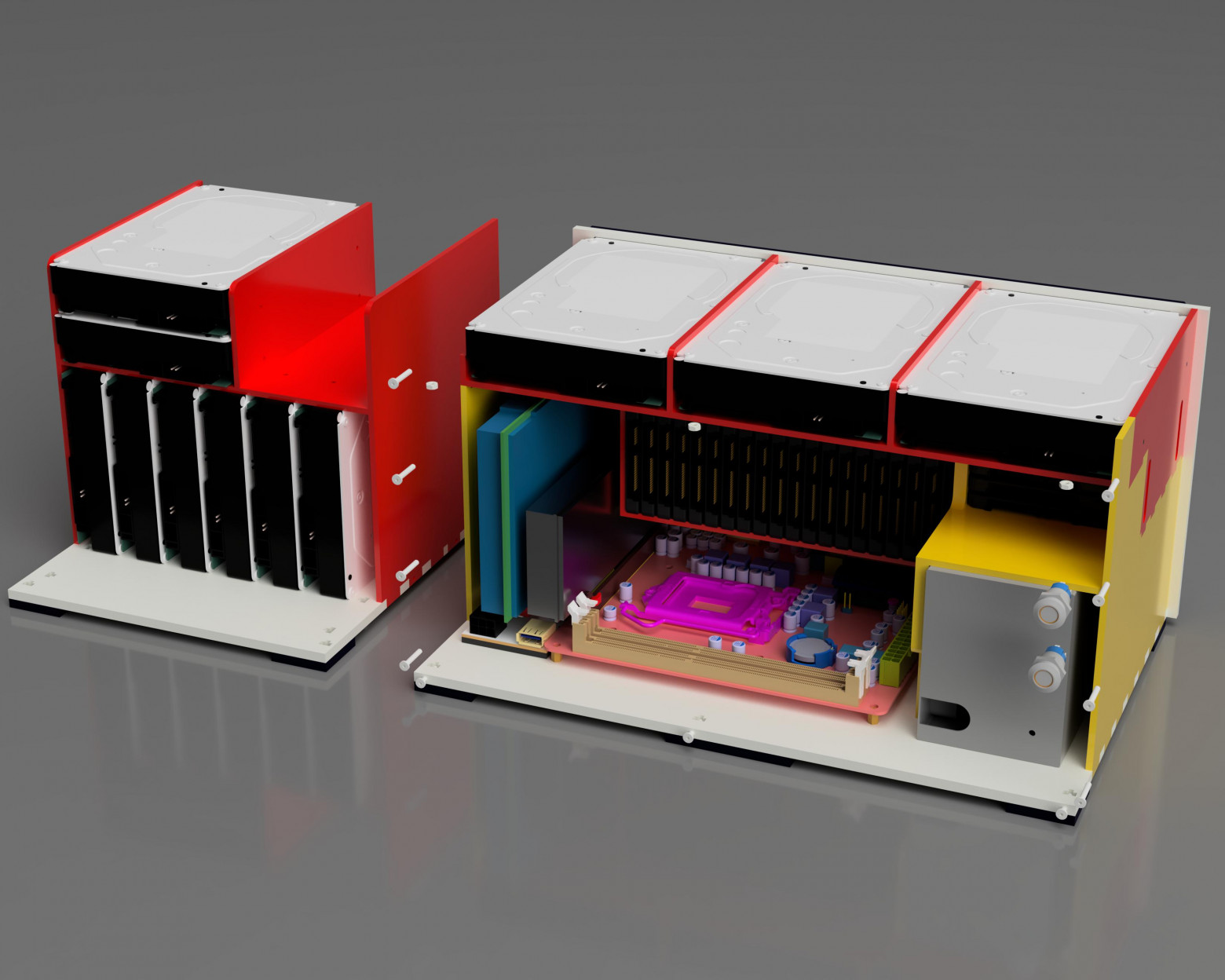 Хождение по граблям, или создаем свой мини корпус для NAS, 26ssd 3+5hdd - 2 Хождение по граблям, или создаем свой мини корпус для NAS, 26ssd 3+5hdd - 2