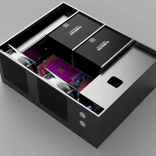 Хождение по граблям, или создаем свой мини корпус для NAS, 26ssd 3+5hdd - 3 Хождение по граблям, или создаем свой мини корпус для NAS, 26ssd 3+5hdd - 3