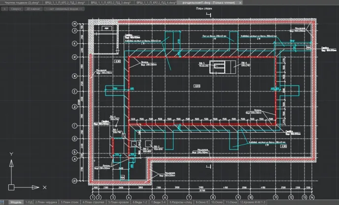 Реконструкция кровли, представленная в Платформе nanoCAD