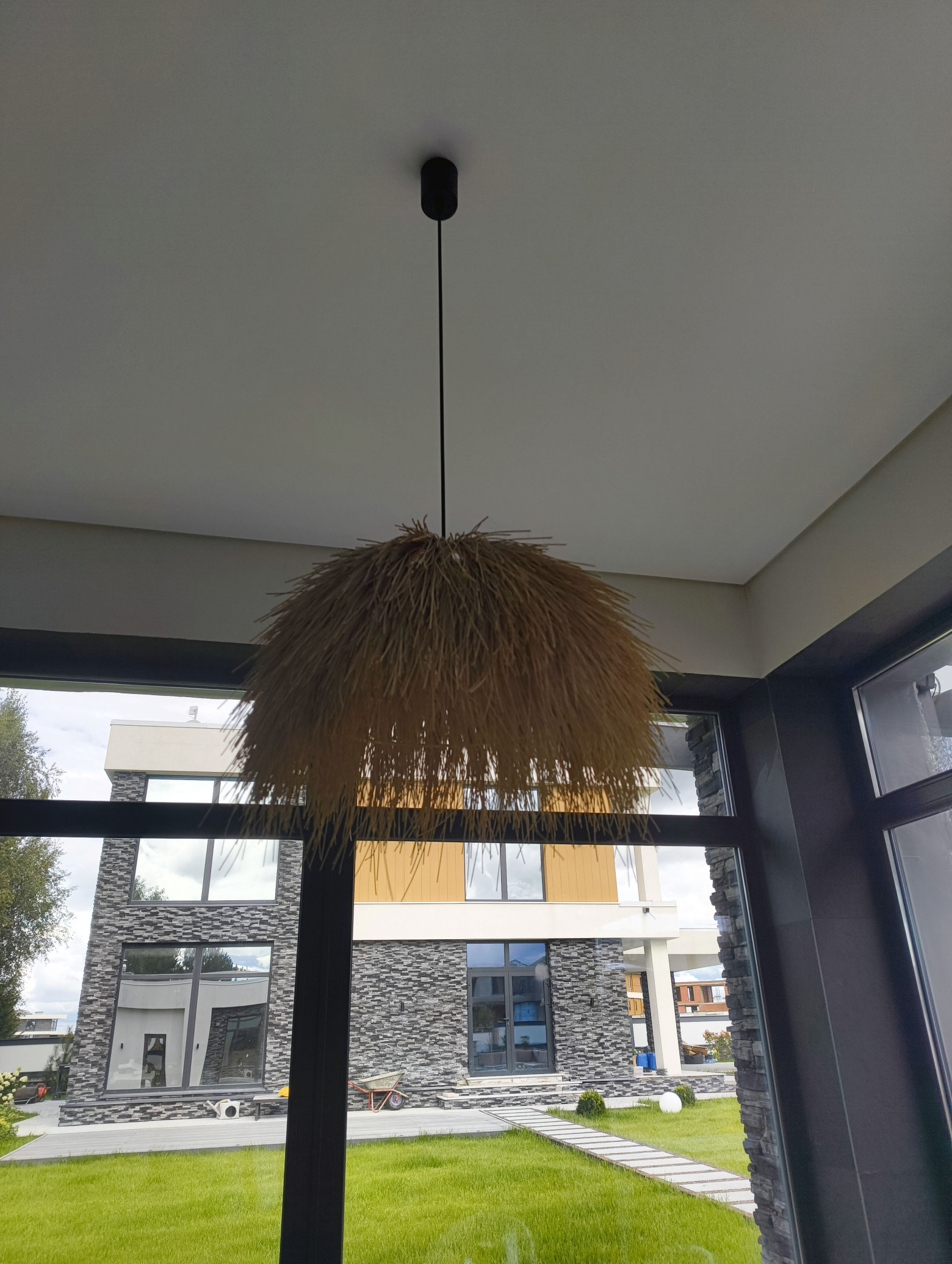 Эко-люстра в бане  