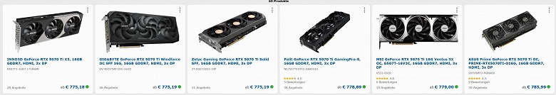 Наконец-то дождались нормальных цен на видеокарты: GeForce RTX 5080, RTX 5070 Ti, RTX 5070, RTX 5060 Ti продаются в США и Европе по ценам ниже рекомендованных - 3 Наконец-то дождались нормальных цен на видеокарты: GeForce RTX 5080, RTX 5070 Ti, RTX 5070, RTX 5060 Ti продаются в США и Европе по ценам ниже рекомендованных